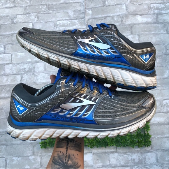 Brooks Shoes | Mens Brooks Glycerin 14 Silver Blue Running Shoes | Color: Blue/Red/Silver | Size: 13 | Vallozano11's Closet